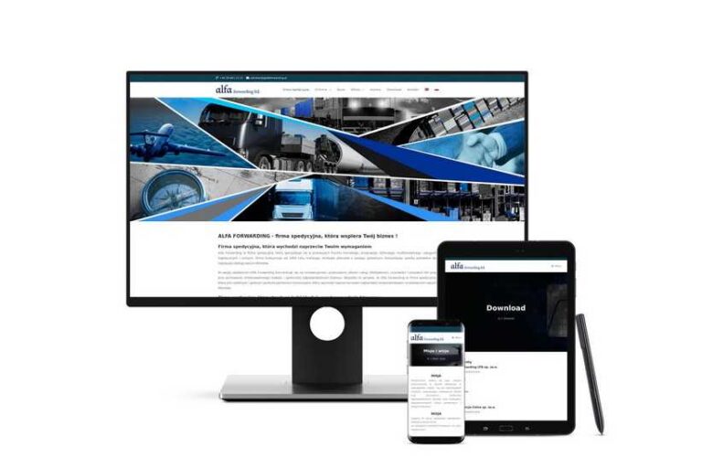 Wykonanie dwujęzycznej strony na WordPress dla Alfa Forwarding