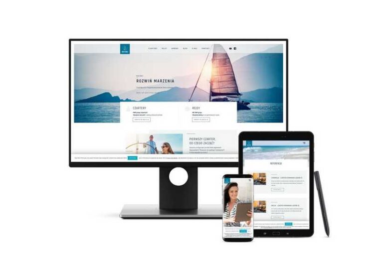 Wykonanie strony na WordPress dla Blue Sails