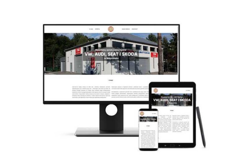 Wykonanie landing page na WordPress dla Dojlidy Vag Service