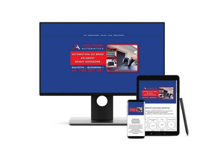 Wykonanie landing page na WordPress dla Jodłowski Automatyka