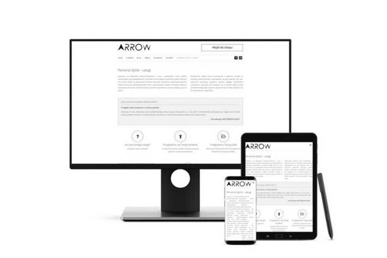 Landing page dla Arrowshowroom