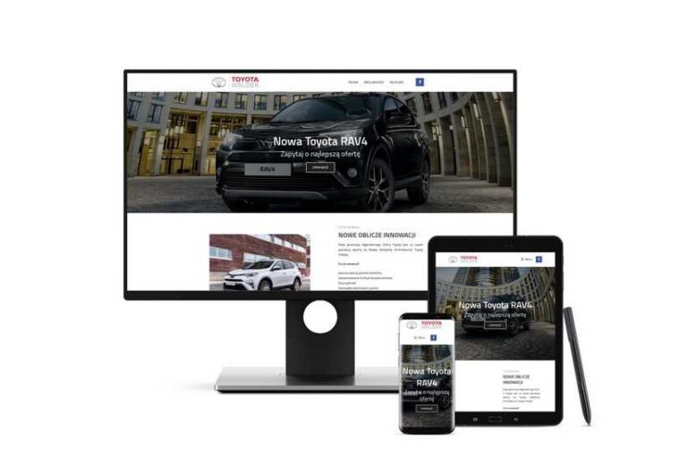 Wykonanie landing page na WordPress dla Toyota RAV 4