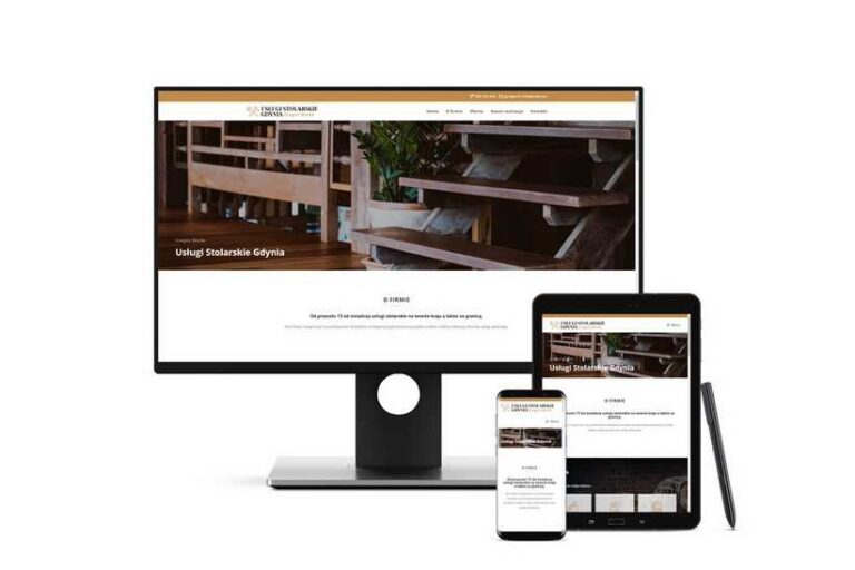 Wykonanie landing page na WordPress dla Usługi Stolarskie Gdynia
